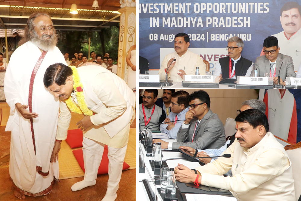 CM mohan in banglore Invest meet indian toppost