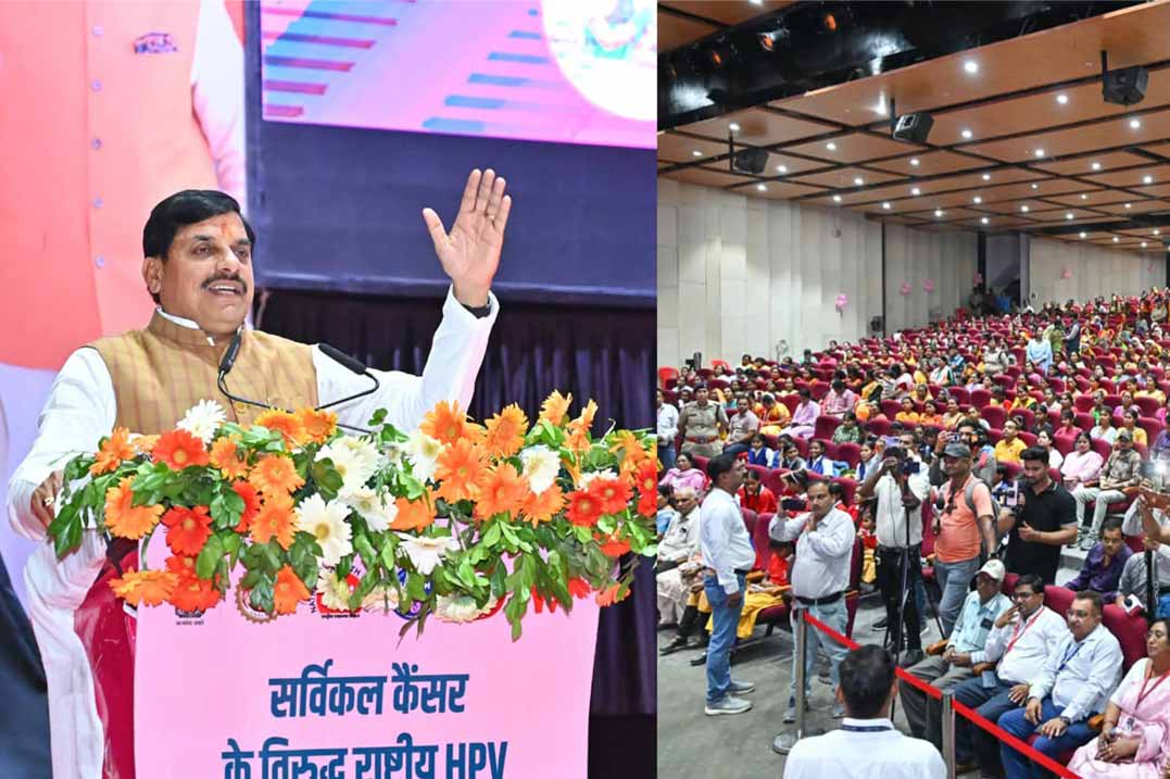 Dr. Mohan Yadav addressed the program of National HPV Vaccination Campaign under Fit India Women Week-2026