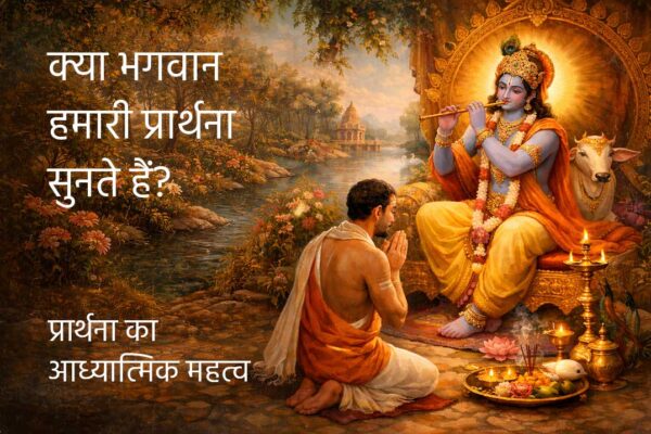 निराकार ईश्वर के सामने प्रार्थना करता हुआ एक इंसान की आध्यात्मिक तस्वीर