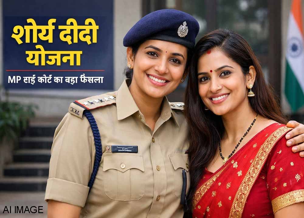 शौर्य दीदी योजना के तहत महिला पुलिस अधिकारी और शादीशुदा भारतीय महिला साथ खड़ी हुई