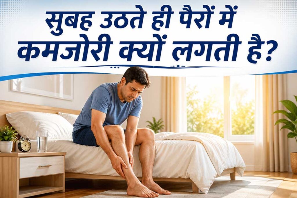 सुबह उठते ही पैरों में कमजोरी क्यों लगती है?