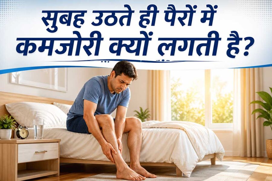सुबह उठते ही पैरों में कमजोरी क्यों लगती है?