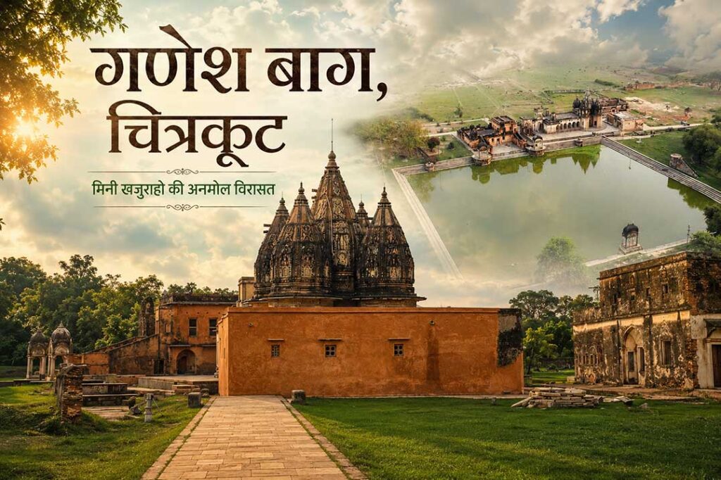 गणेश बाग चित्रकूट का ऐतिहासिक मंदिर परिसर और बावली, जिसे मिनी खजुराहो कहा जाता है