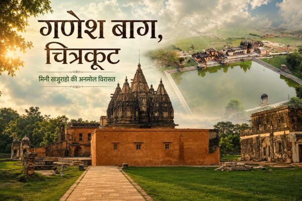 गणेश बाग चित्रकूट का ऐतिहासिक मंदिर परिसर और बावली, जिसे मिनी खजुराहो कहा जाता है