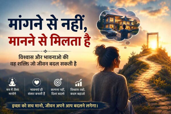 मांगने से नहीं मानने से मिलता है, विश्वास और भावनाओं की शक्ति पर आधारित प्रेरणादायक फीचर इमेज