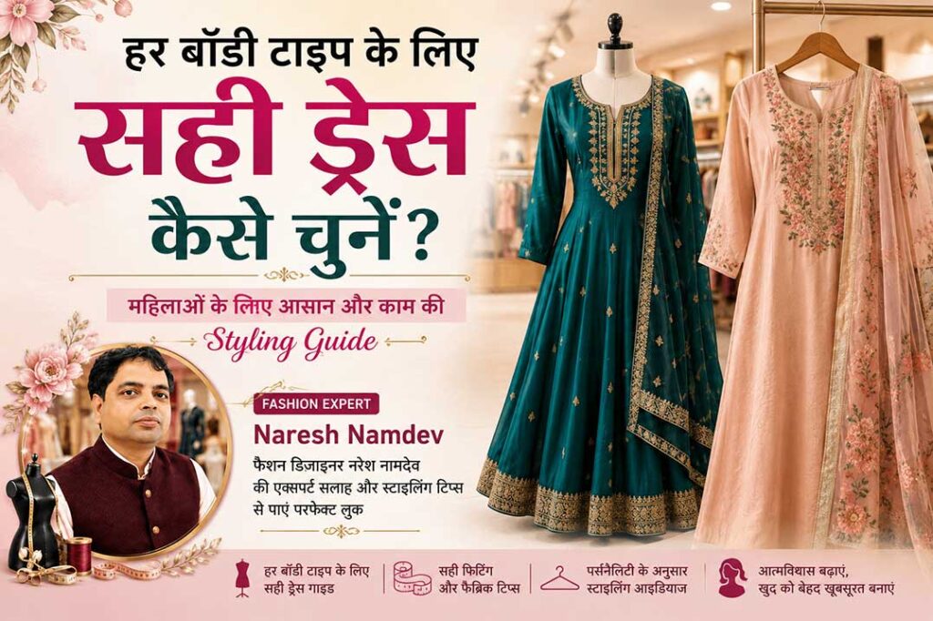 हर बॉडी टाइप के लिए सही ड्रेस चुनने की गाइड और फैशन डिजाइनर नरेश नामदेव की एक्सपर्ट सलाह