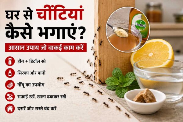 घर से चींटियां कैसे भगाएं और किचन में चींटियों से बचने के आसान उपाय